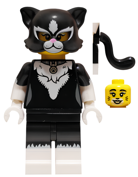 Минифигурка LEGO Cat Costume Girl, Series 18 col323 U